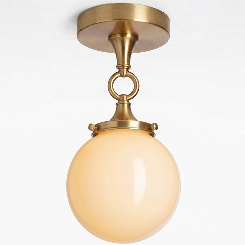 Comparison of the brass and black finish options for the Wildwood light.