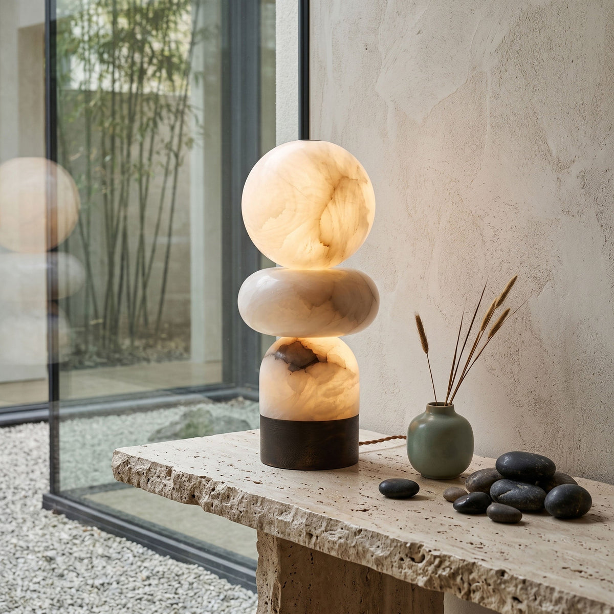 Fallowmere Stacked Orb Table Lamp