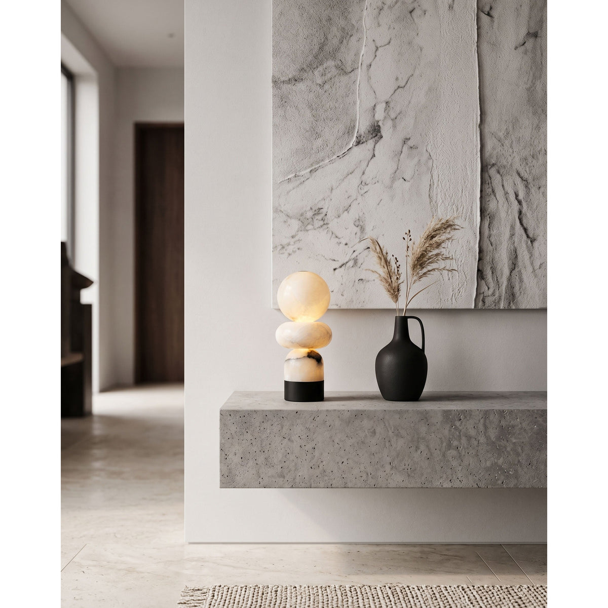 Fallowmere Stacked Orb Table Lamp