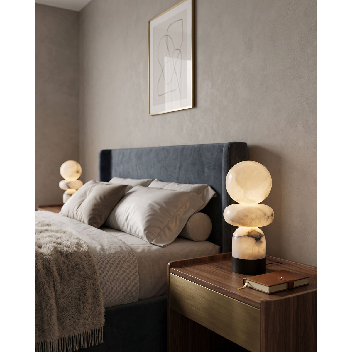 Fallowmere Stacked Orb Table Lamp