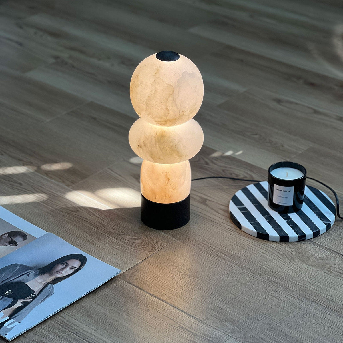Fallowmere Stacked Orb Table Lamp