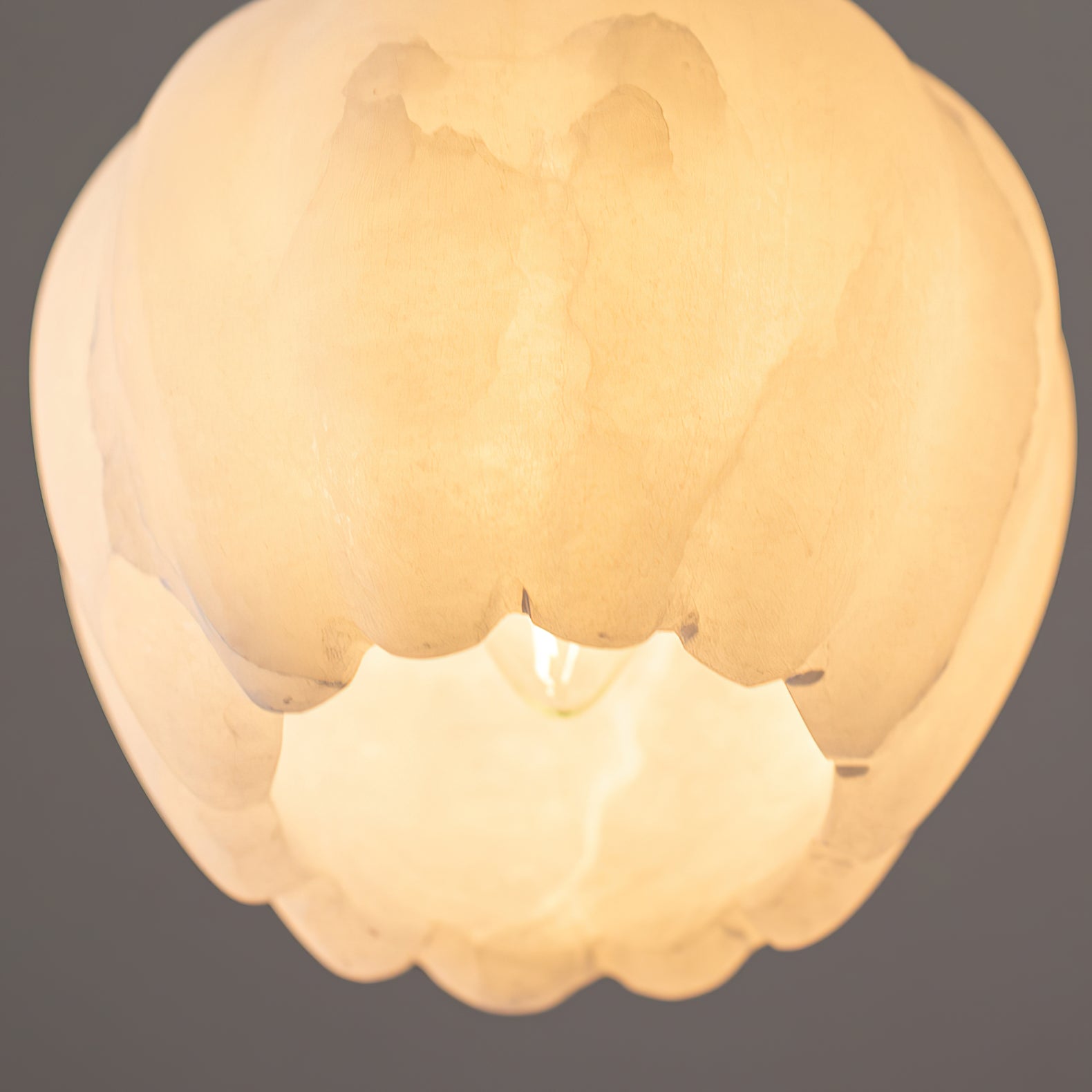 The largest 21-head version of the Lilin Alabaster Chandelier.