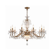 Venatici Crystal Chandelier in a grand foyer setting.