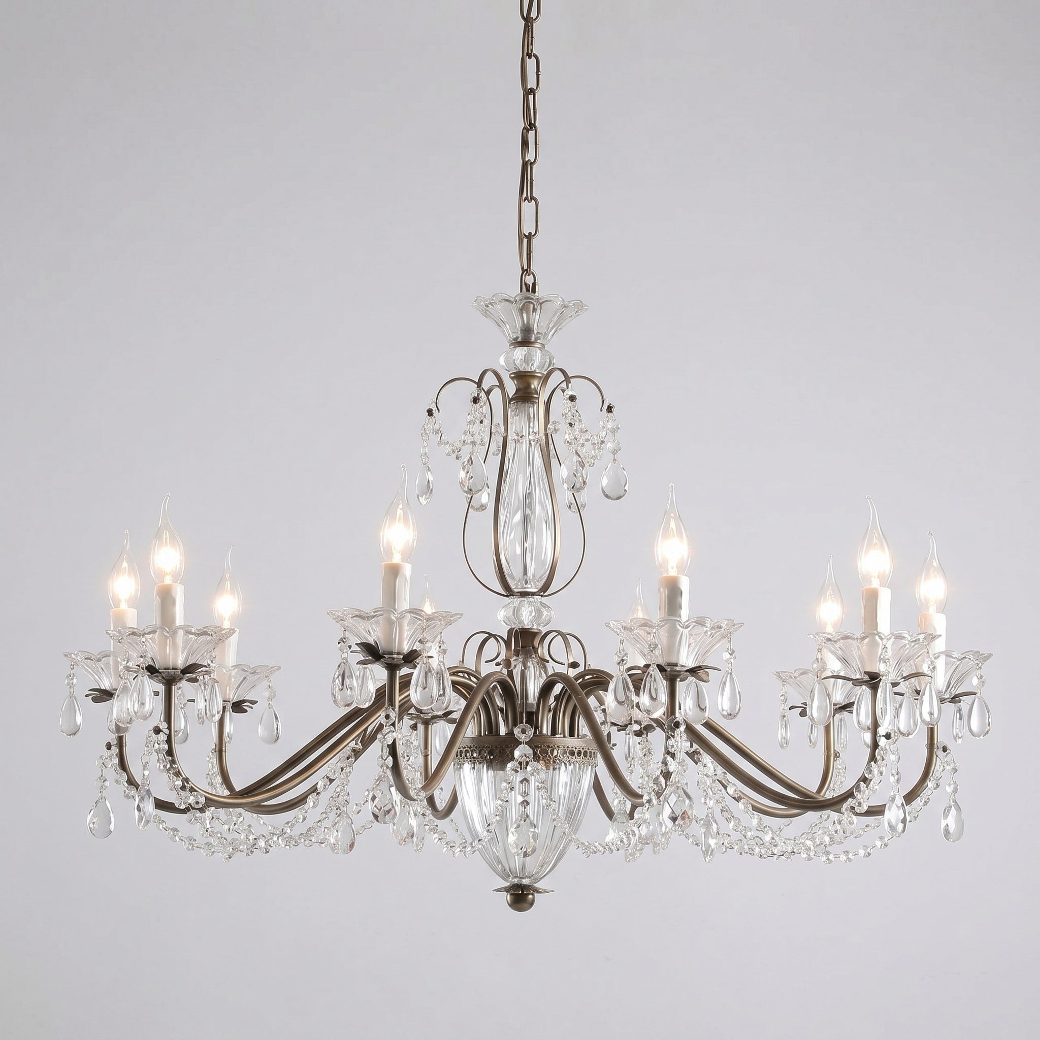 Dimensional diagram for the 6-head Venatici Chandelier.