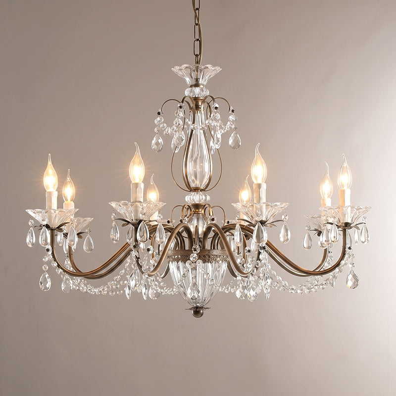 Dimensional diagram for the 10-head Venatici Chandelier.