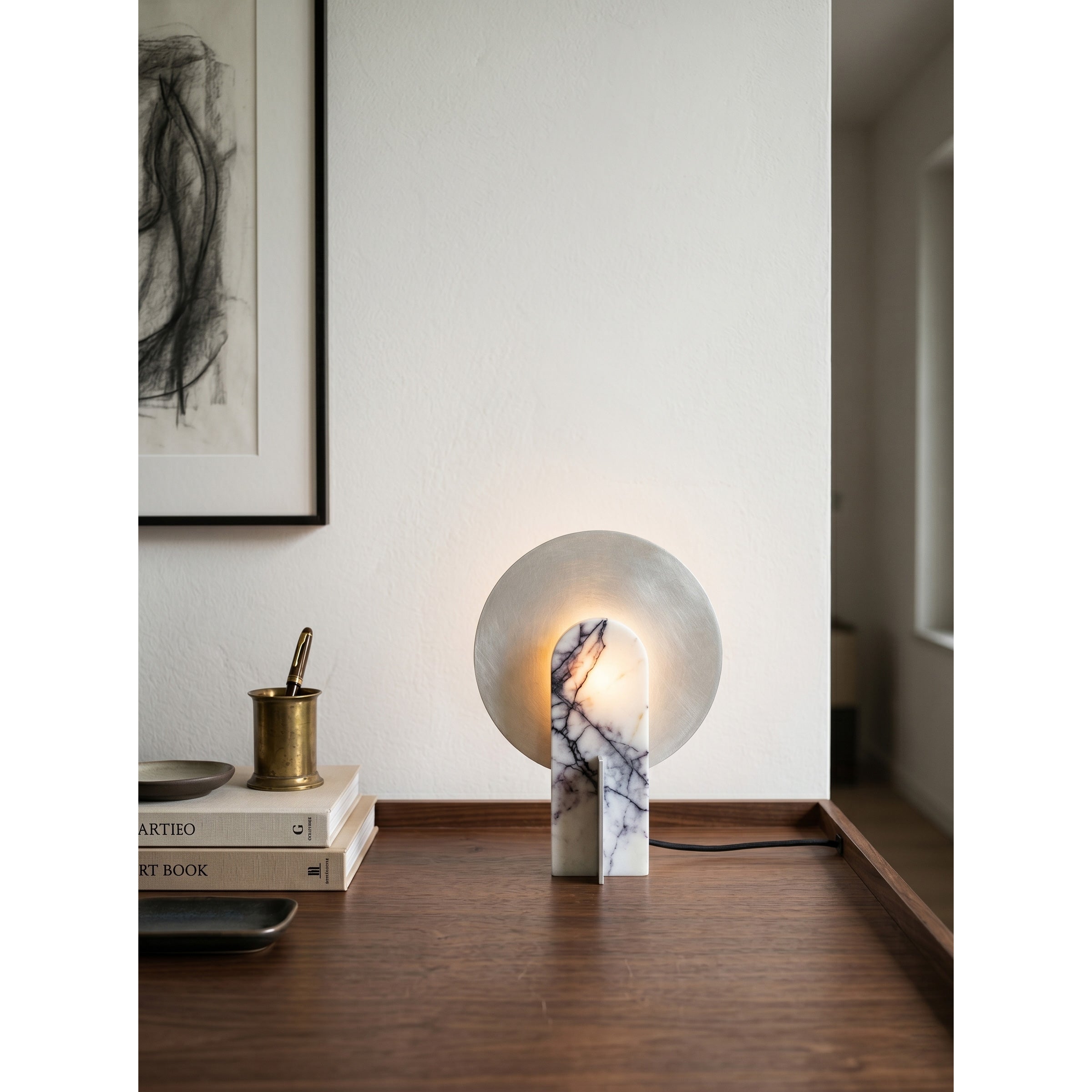 Top-down view of the Alice Table Lamp.