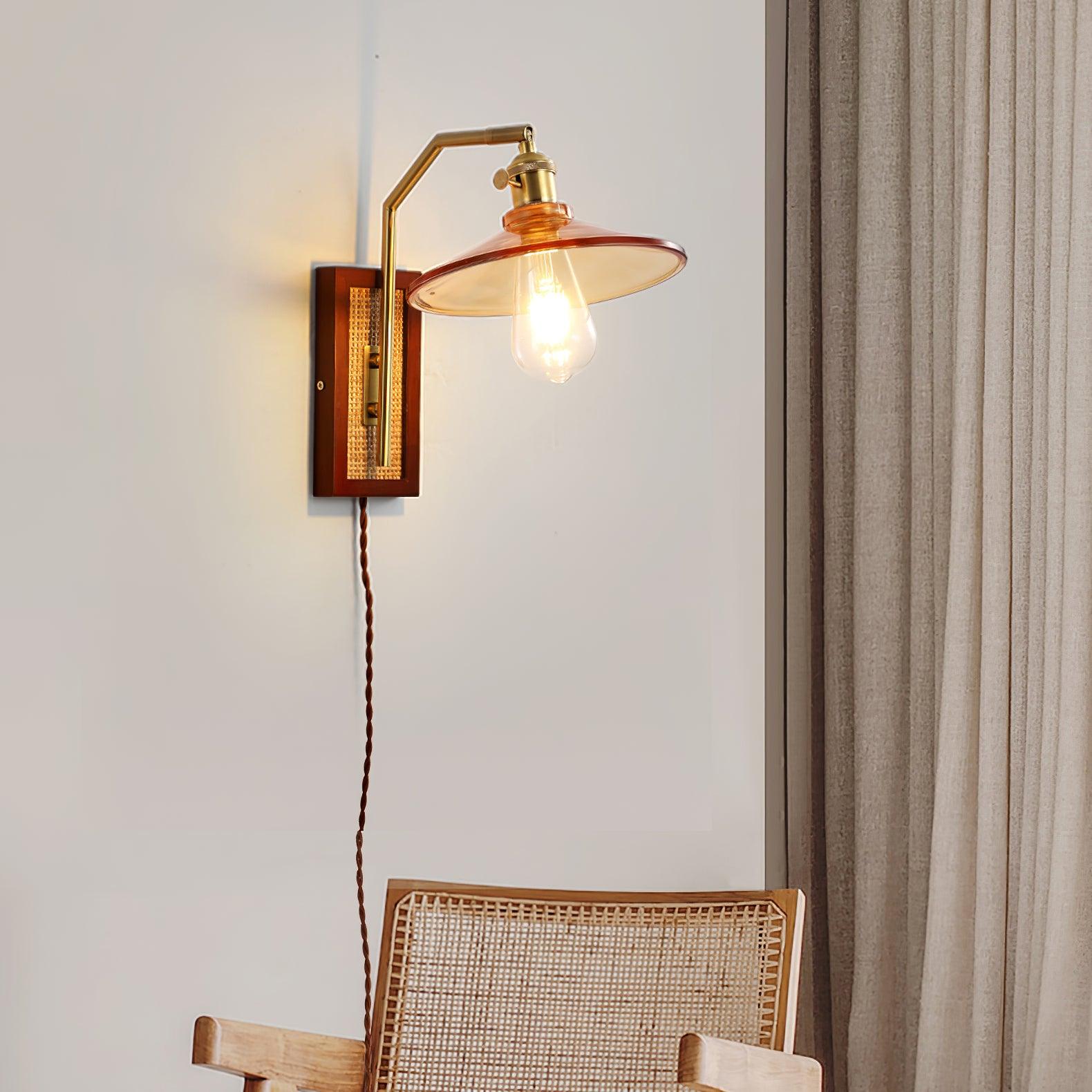 Brix Premium Nordic Art Glass Bamboo Wall Lamp-Neutral Decor