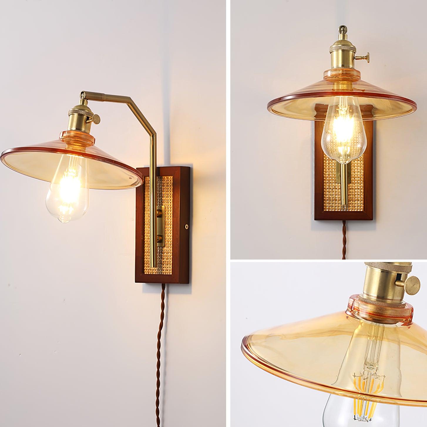 Brix Premium Nordic Art Glass Bamboo Wall Lamp-Neutral Decor