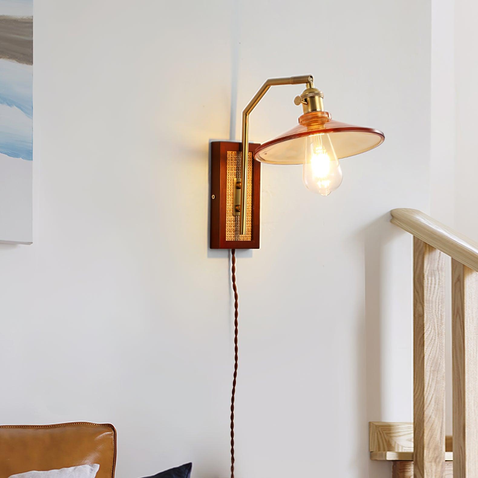 Brix Premium Nordic Art Glass Bamboo Wall Lamp-Neutral Decor