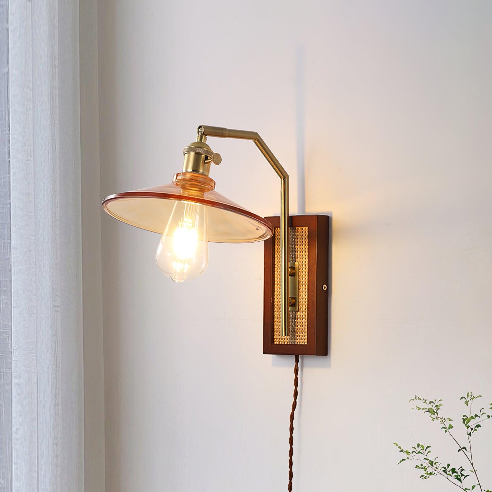 Brix Premium Nordic Art Glass Bamboo Wall Lamp-Neutral Decor