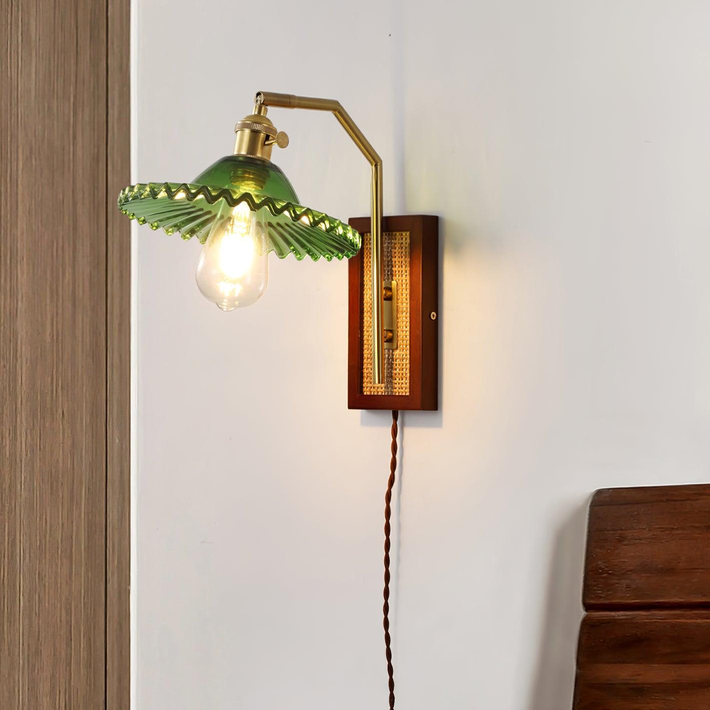Brix Premium Nordic Art Glass Bamboo Wall Lamp-Neutral Decor