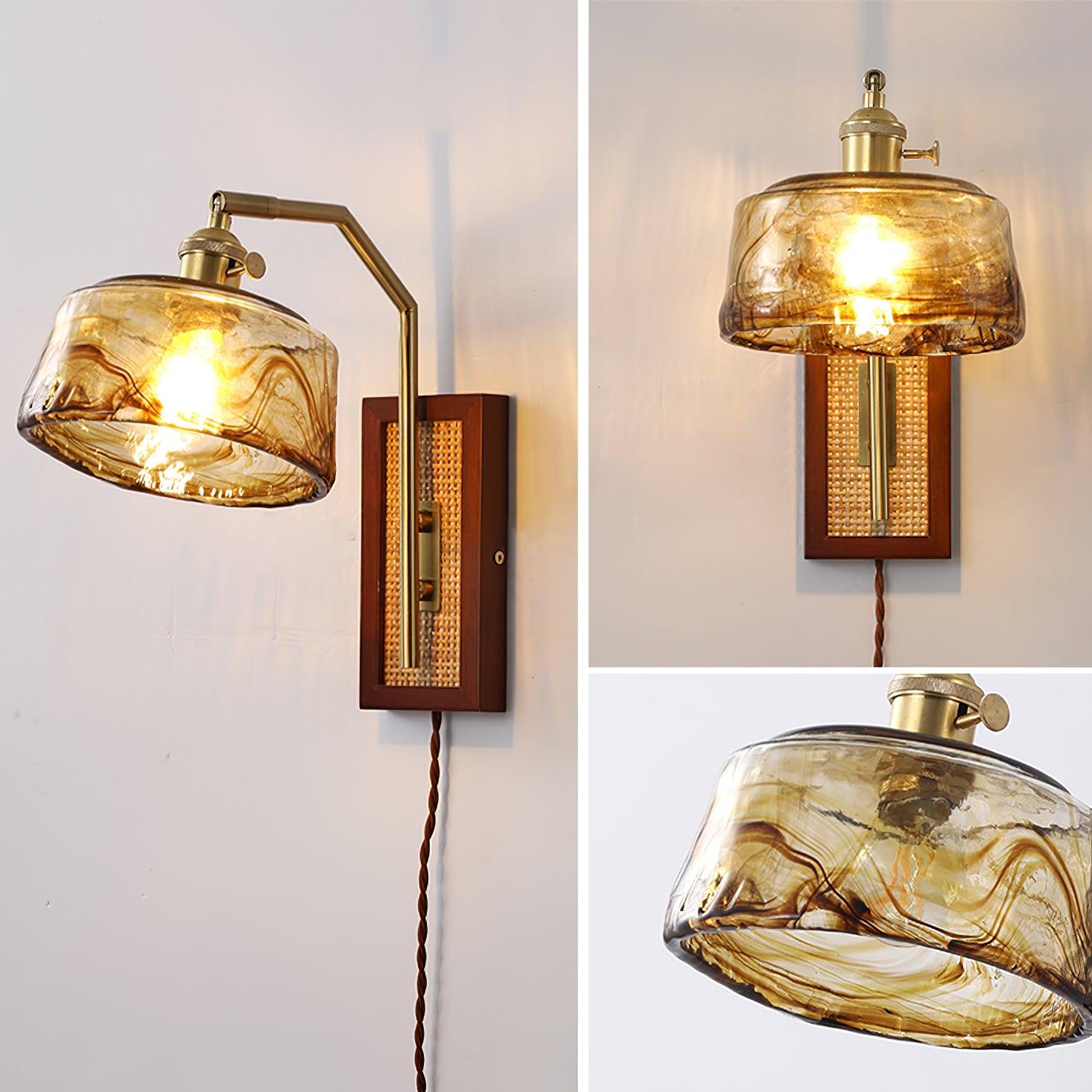 Brix Premium Nordic Art Glass Bamboo Wall Lamp-Neutral Decor