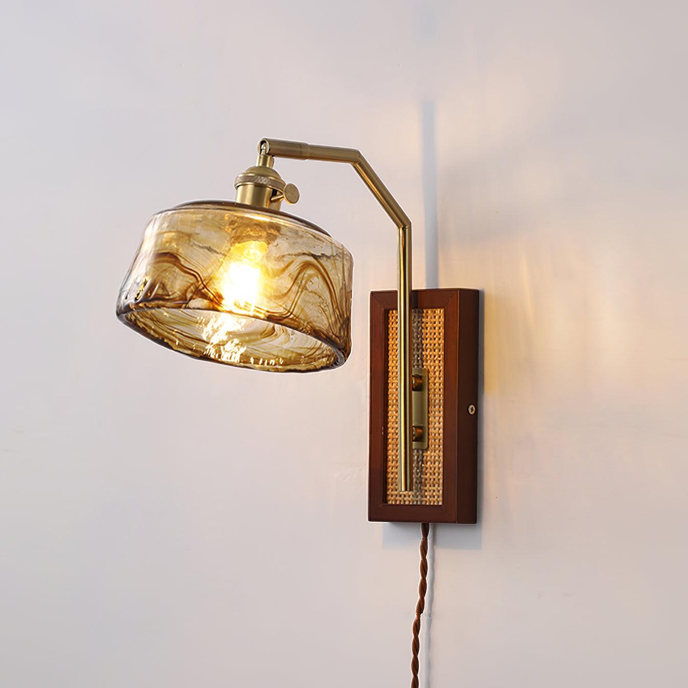Brix Premium Nordic Art Glass Bamboo Wall Lamp-Neutral Decor