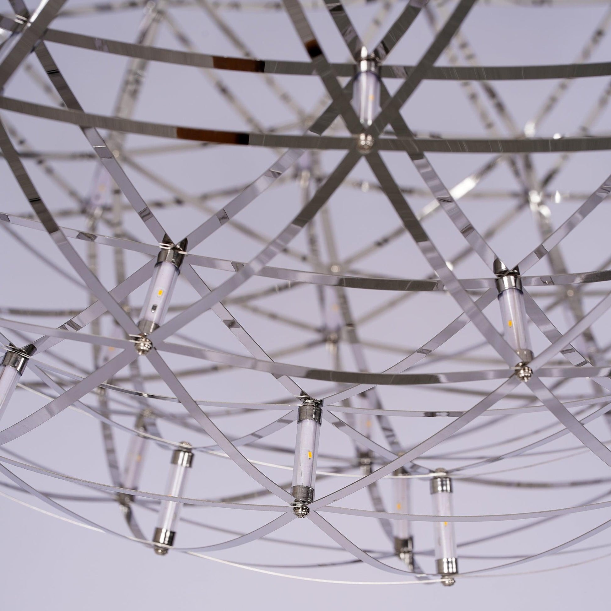 Silver Spark Ball Pendant Light-Neutral Decor