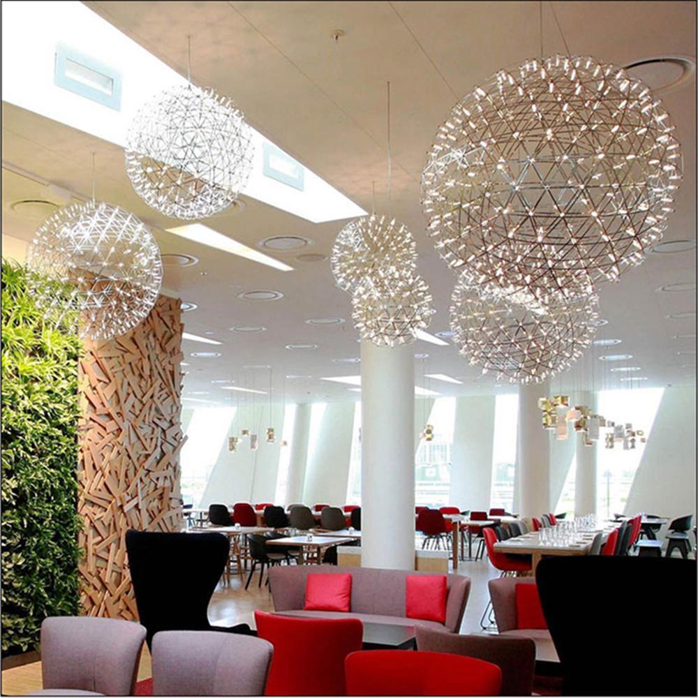 Silver Spark Ball Pendant Light-Neutral Decor