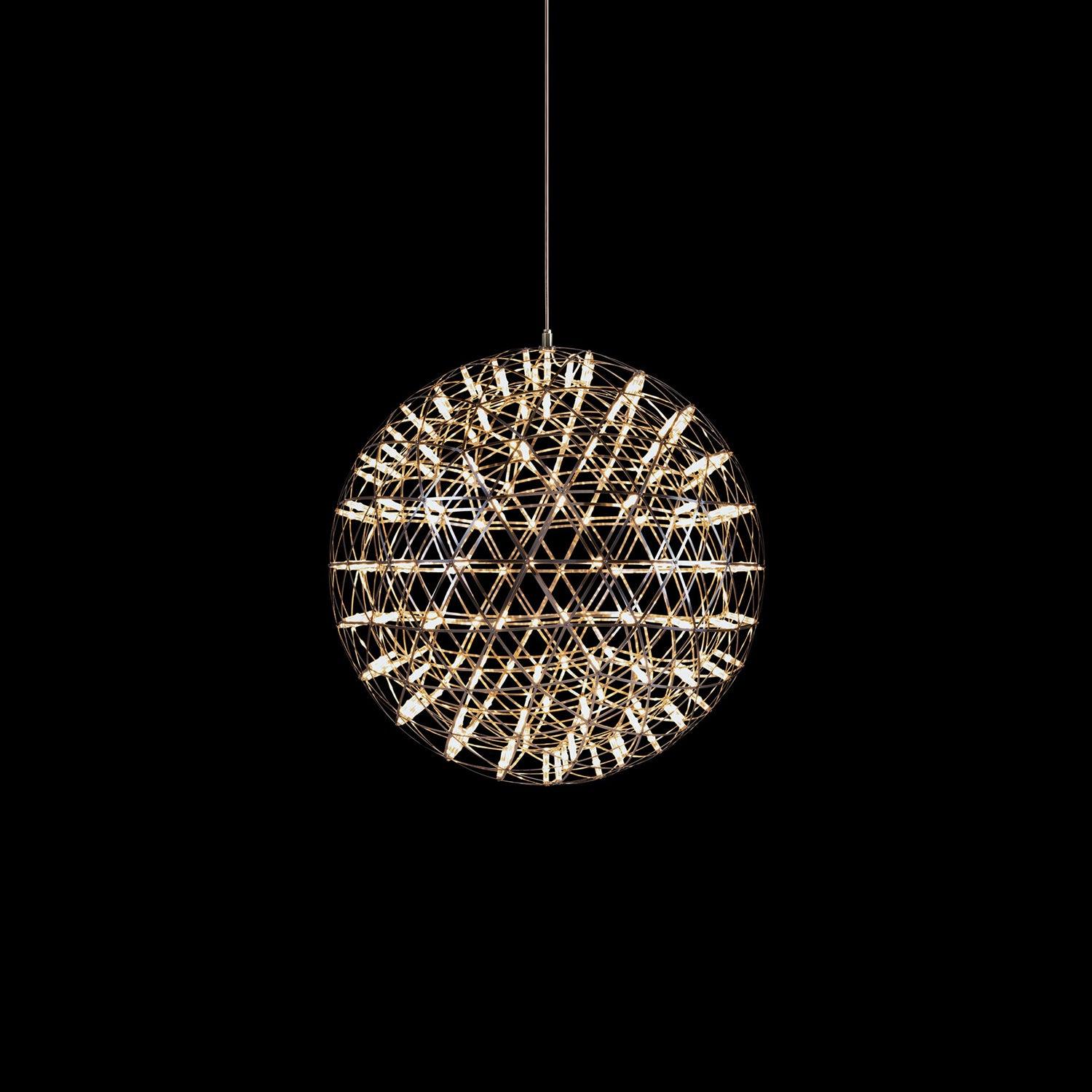 Silver Spark Ball Pendant Light-Neutral Decor