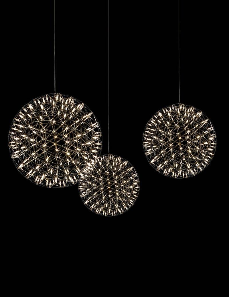 Gold Spark Ball Pendant Light-Neutral Decor