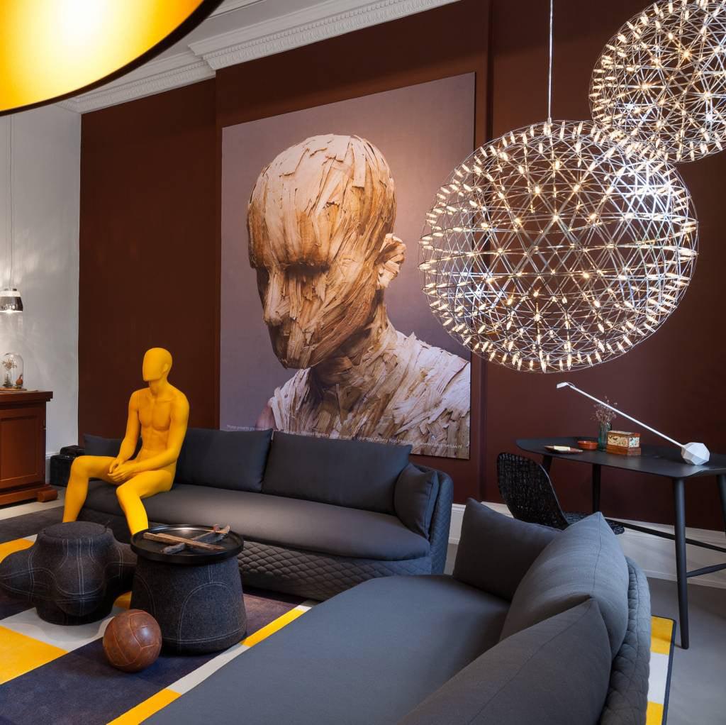 Gold Spark Ball Pendant Light-Neutral Decor