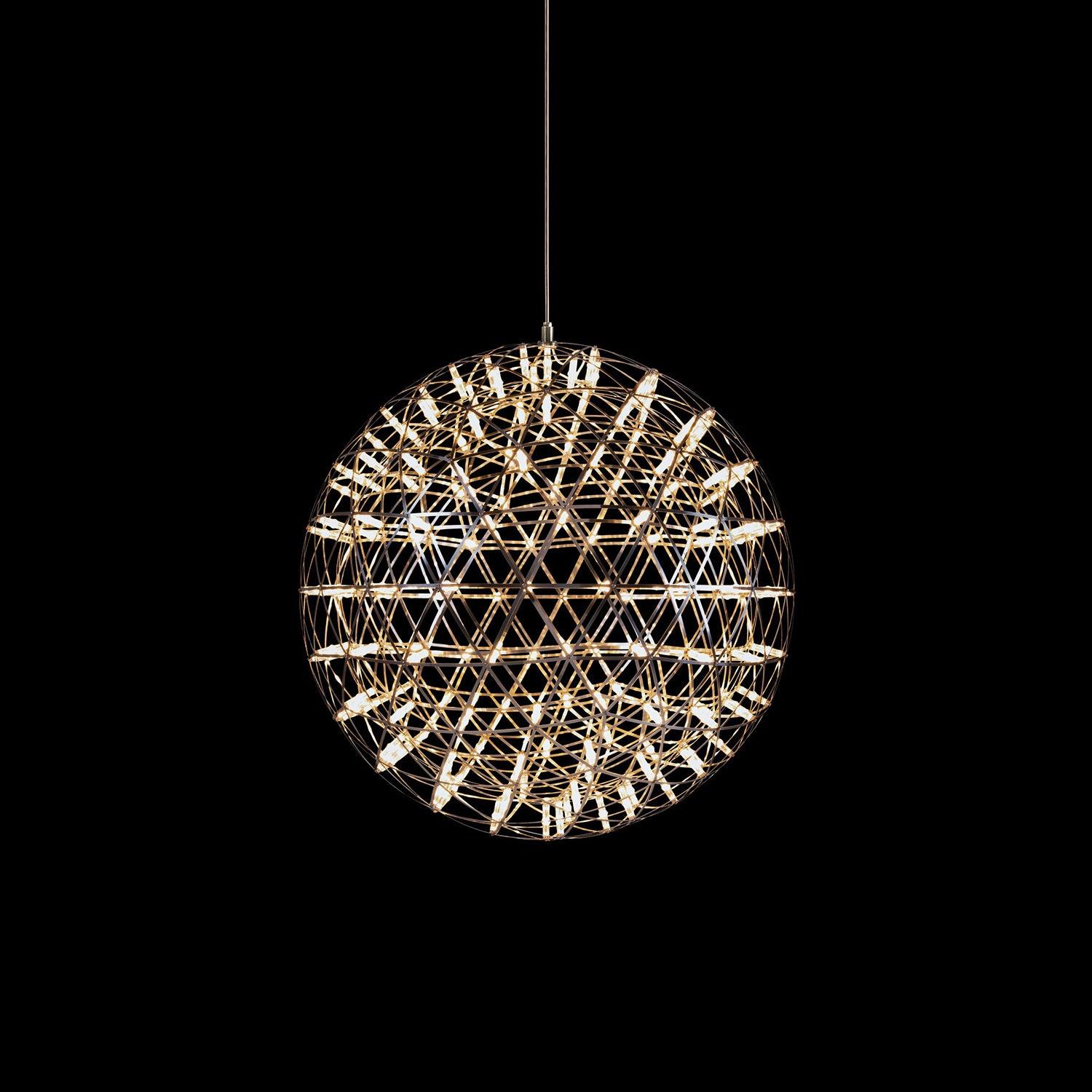 Gold Spark Ball Pendant Light-Neutral Decor