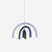 Pendant Lamp Rainbow Modern Metal Arc for Living and Dining Room