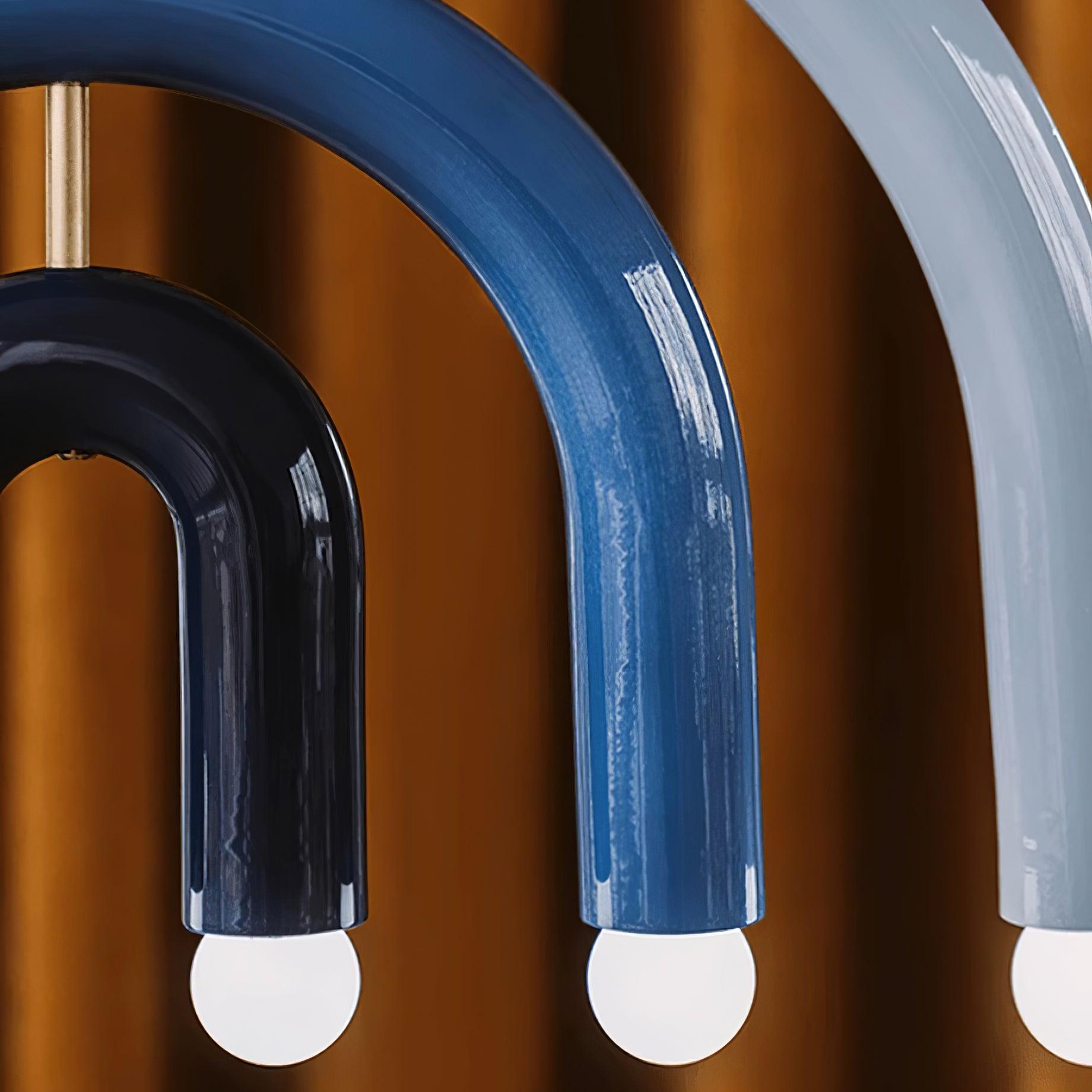 Pendant Lamp Rainbow Modern Metal Arc for Living and Dining Room