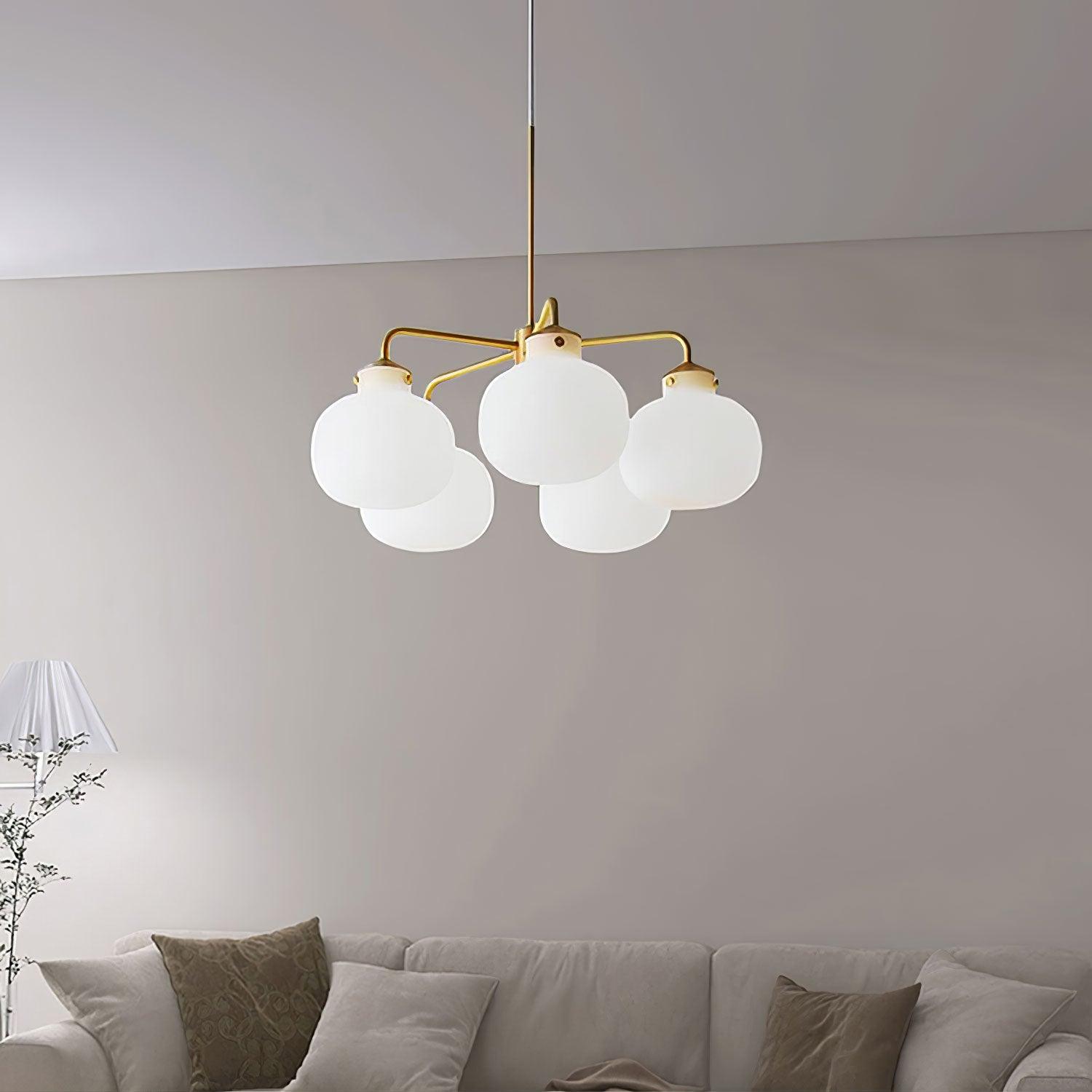 Fyor Contemporary Glass Pendant Lamp-Neutral Decor