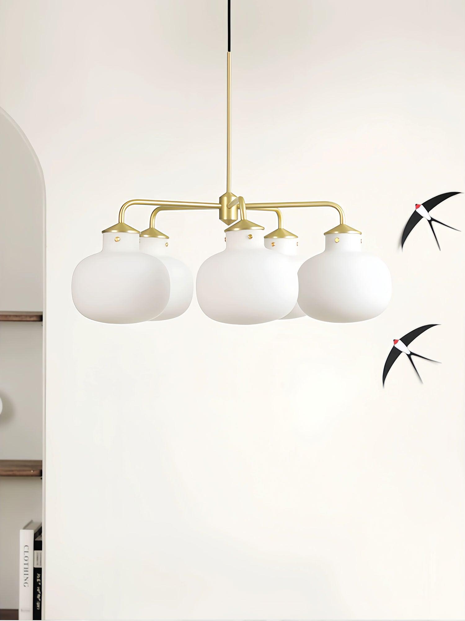 Fyor Contemporary Glass Pendant Lamp-Neutral Decor