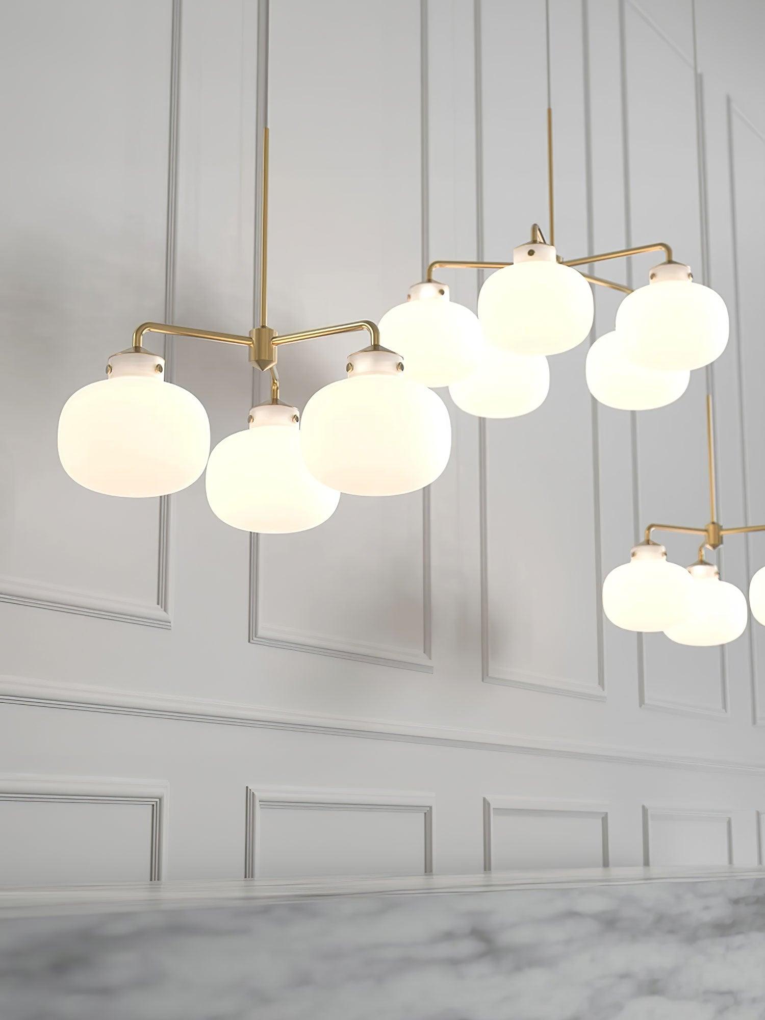 Fyor Contemporary Glass Pendant Lamp-Neutral Decor