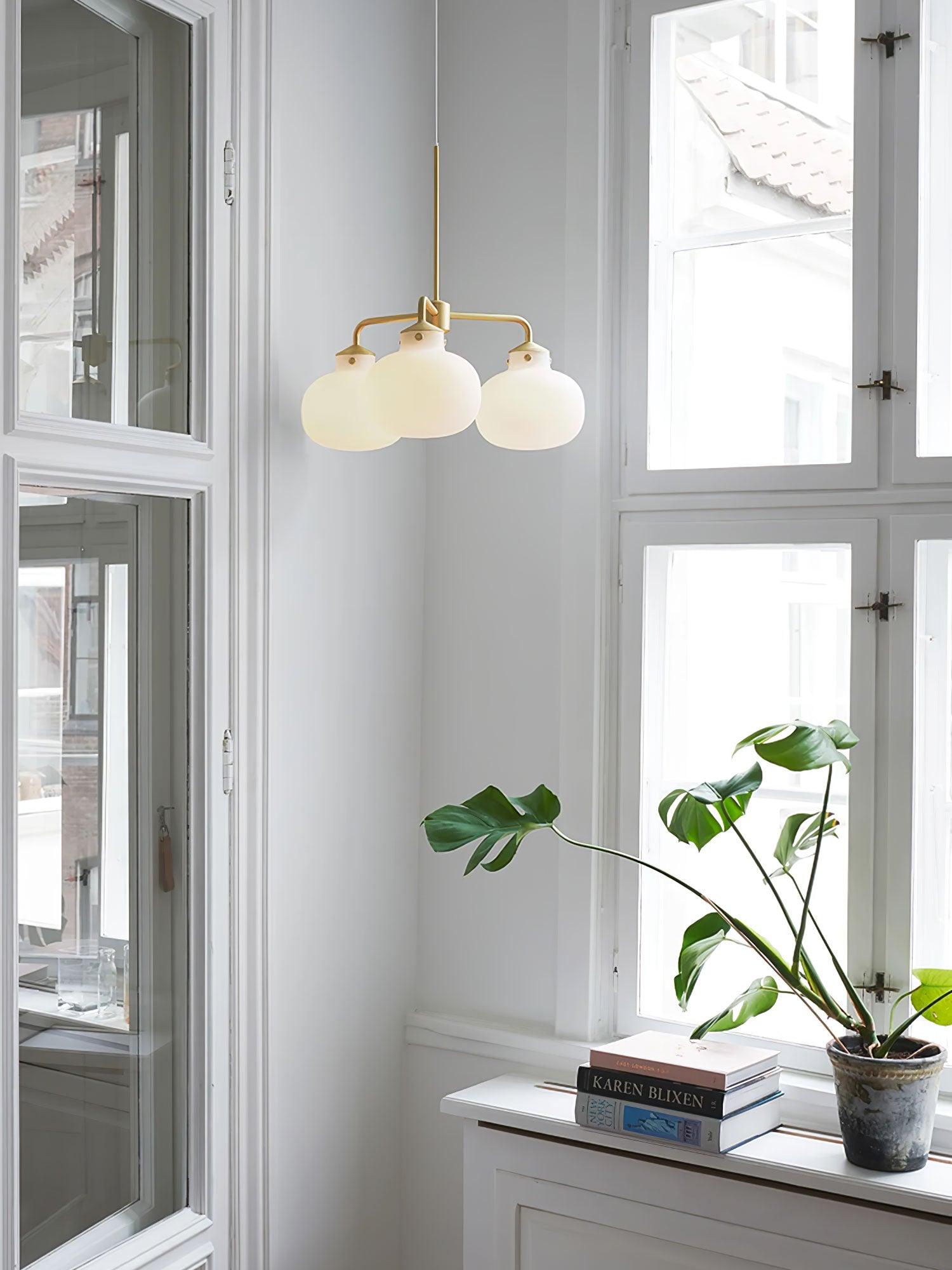 Fyor Contemporary Glass Pendant Lamp-Neutral Decor