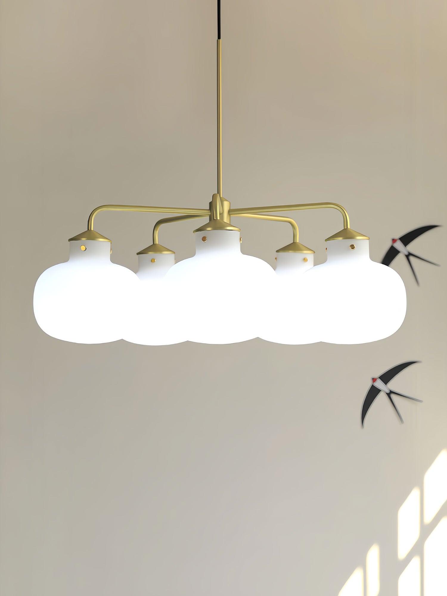 Fyor Contemporary Glass Pendant Lamp-Neutral Decor
