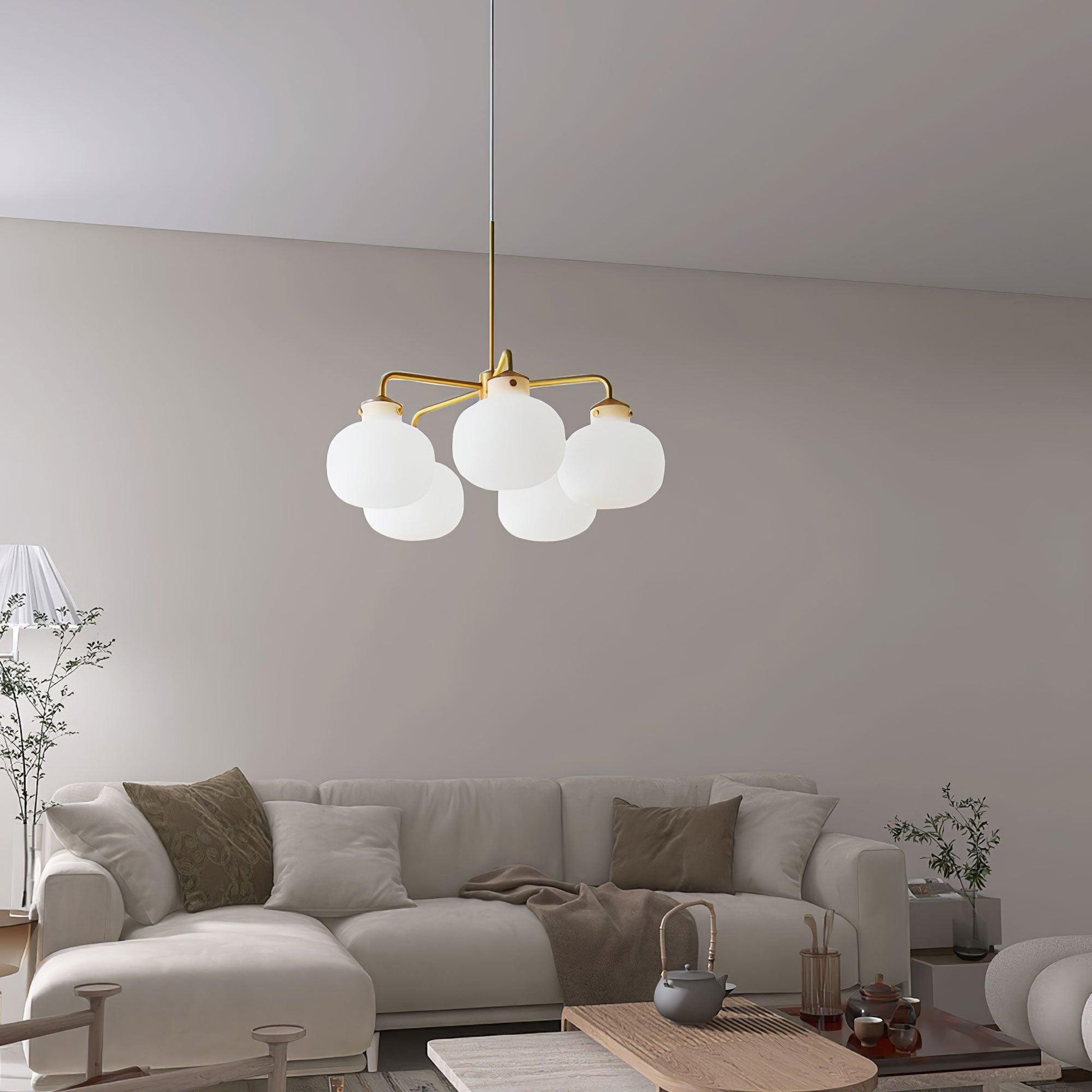 Fyor Contemporary Glass Pendant Lamp-Neutral Decor