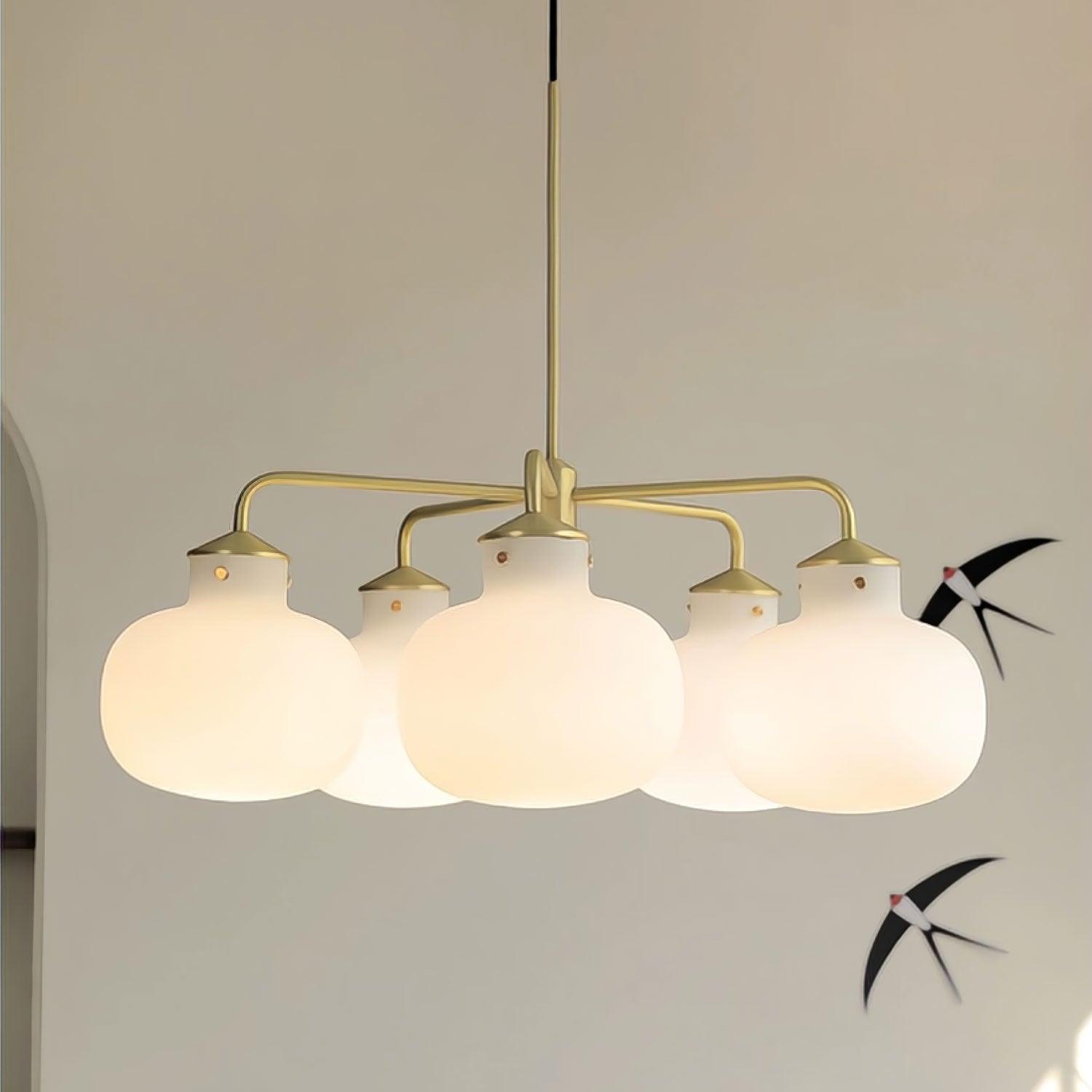 Fyor Contemporary Glass Pendant Lamp-Neutral Decor