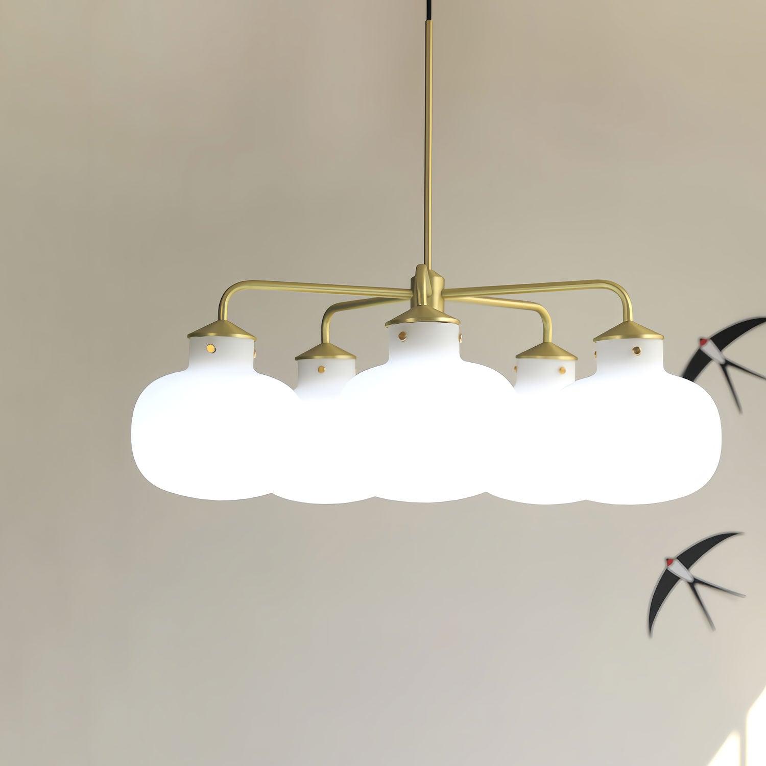 Fyor Contemporary Glass Pendant Lamp-Neutral Decor