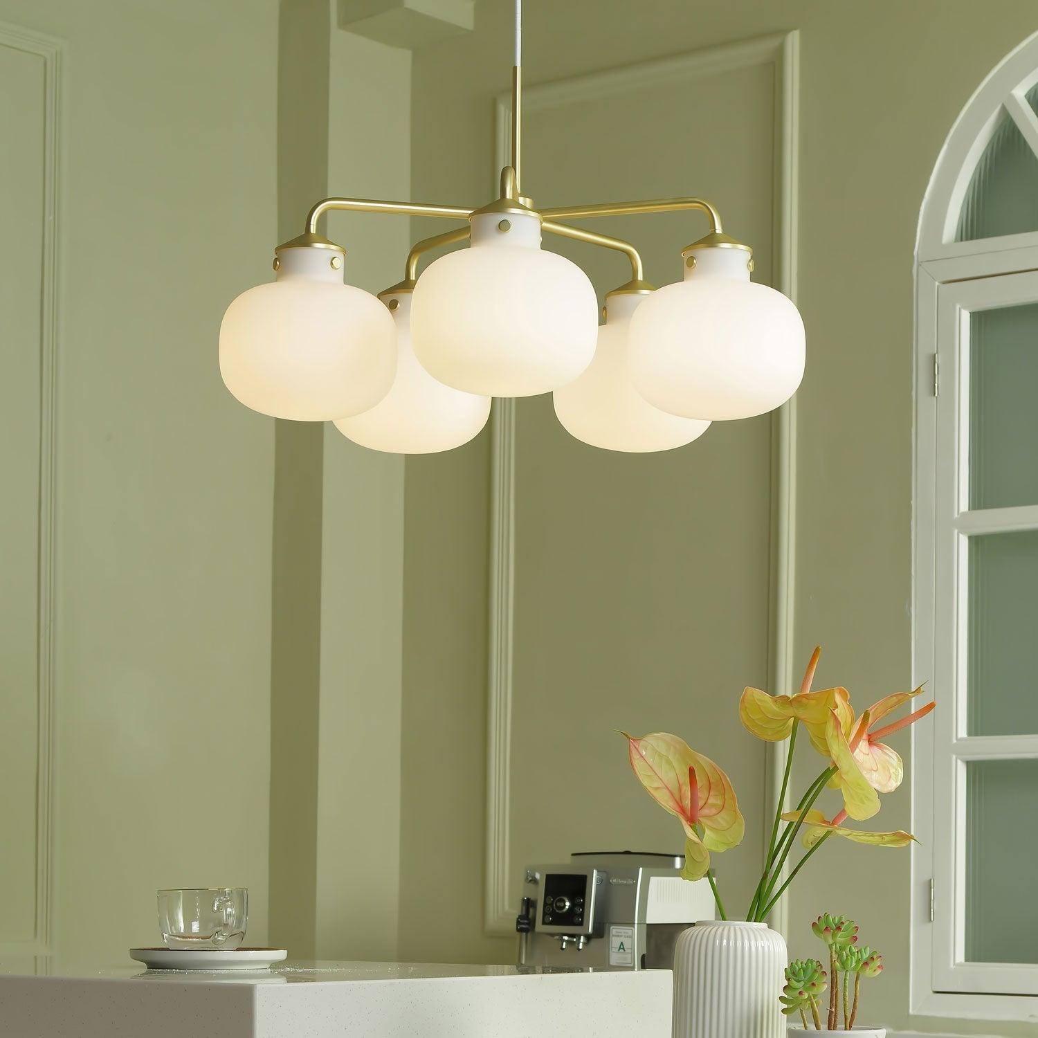 Fyor Contemporary Glass Pendant Lamp-Neutral Decor