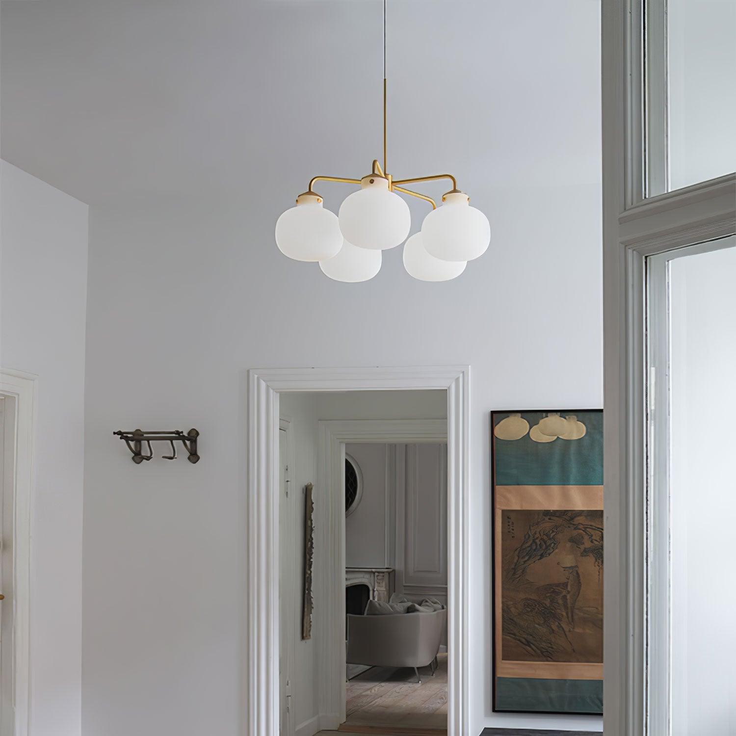 Fyor Contemporary Glass Pendant Lamp-Neutral Decor