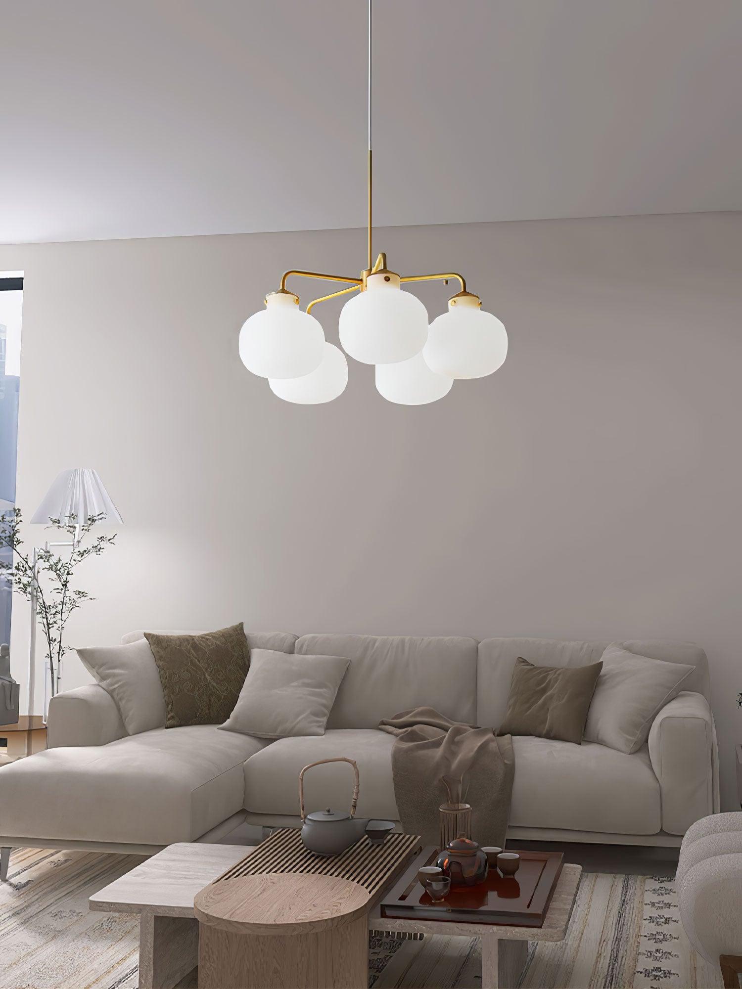 Fyor Contemporary Glass Pendant Lamp-Neutral Decor