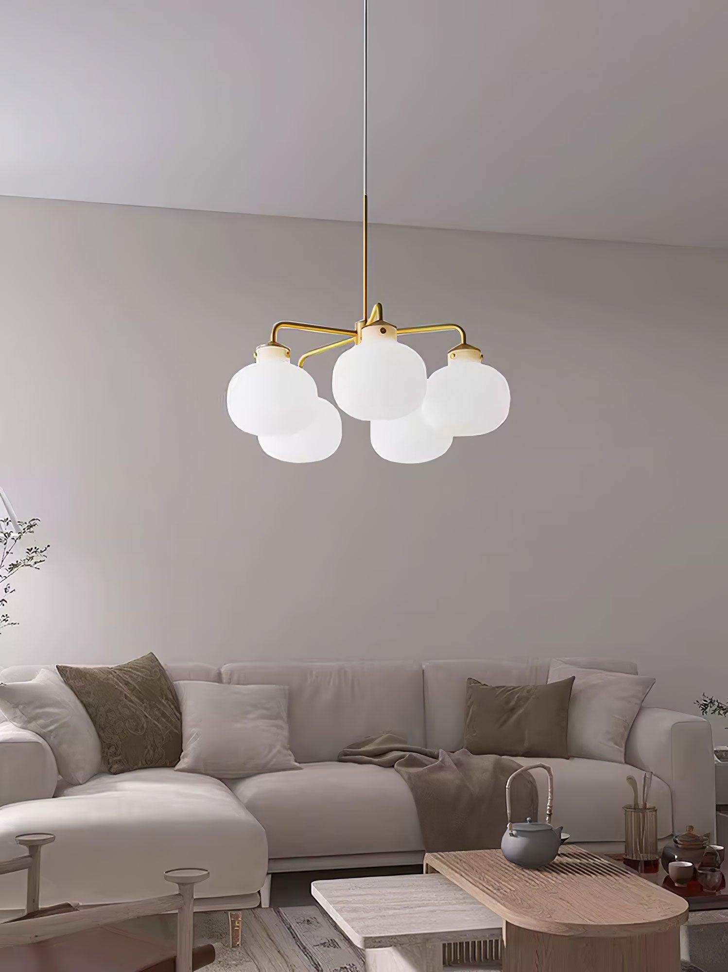 Fyor Contemporary Glass Pendant Lamp-Neutral Decor