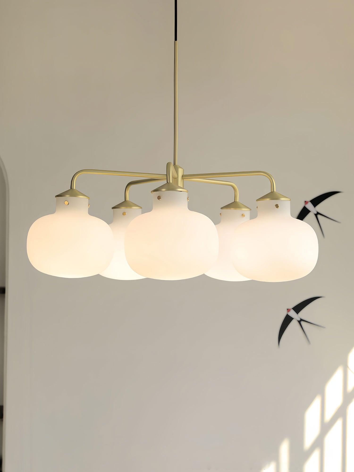 Fyor Contemporary Glass Pendant Lamp-Neutral Decor