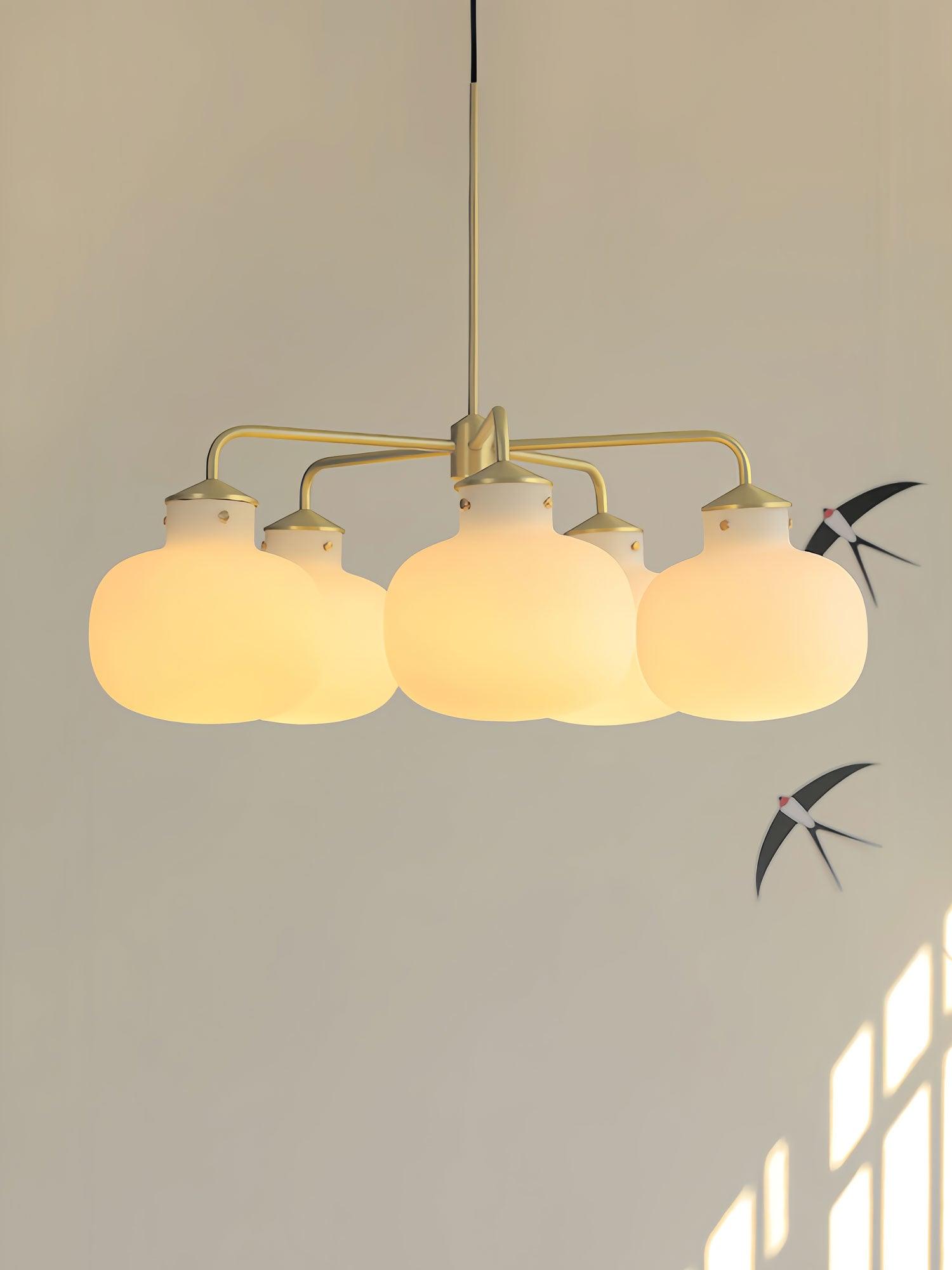 Fyor Contemporary Glass Pendant Lamp-Neutral Decor