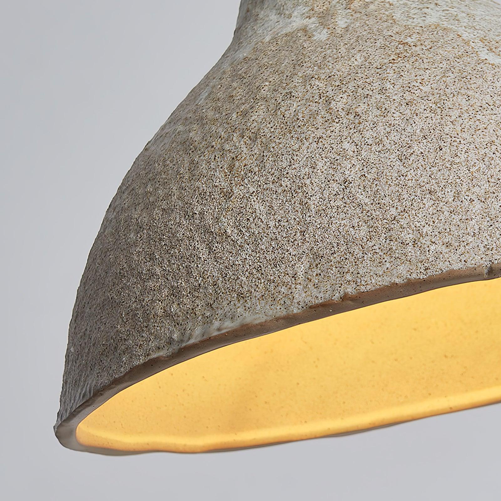 Elaris Retro Ceramic & Wood Pendant Lamp-Neutral Decor