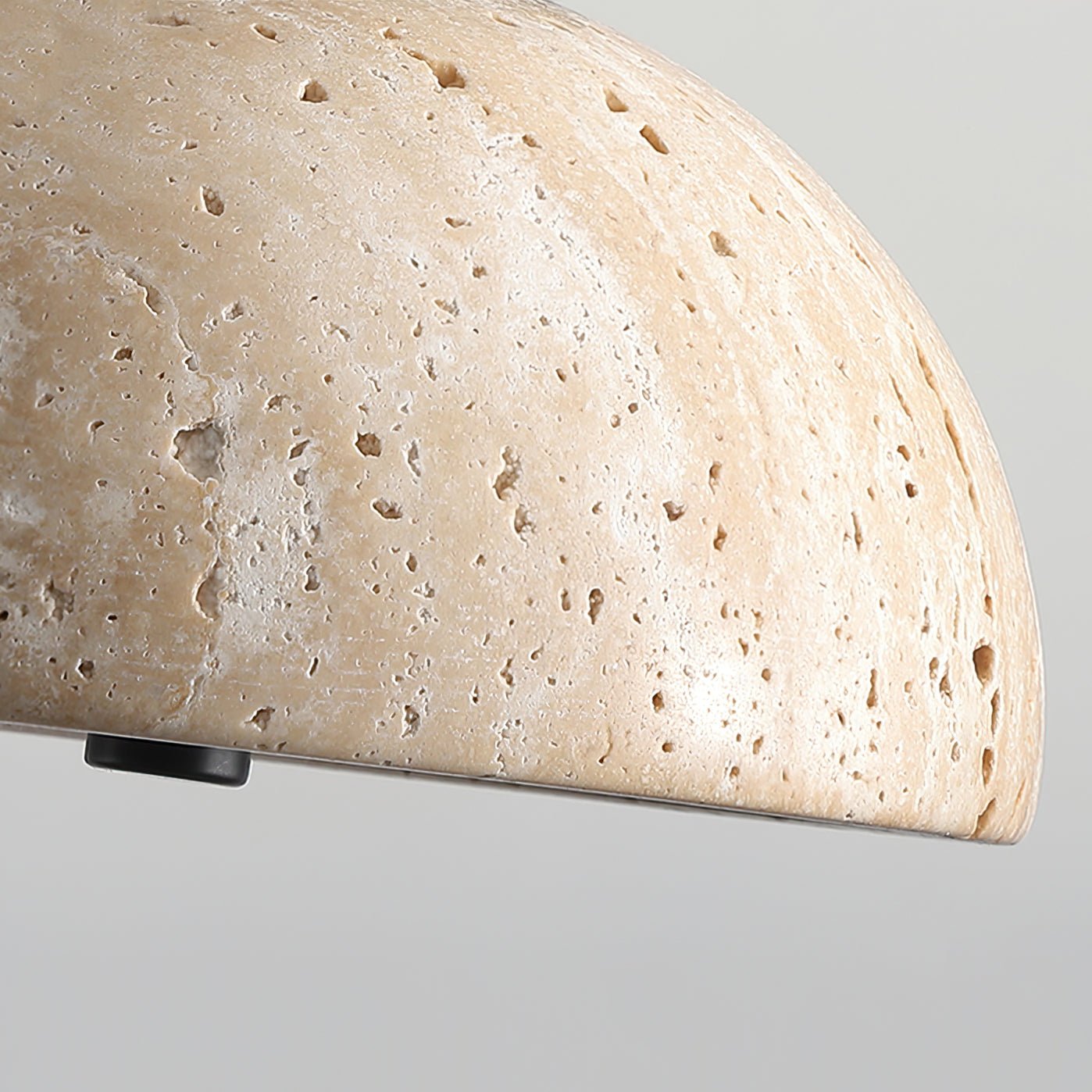 Tersus Travertine Hourglass Pendant Light Double-dome-Neutral Decor