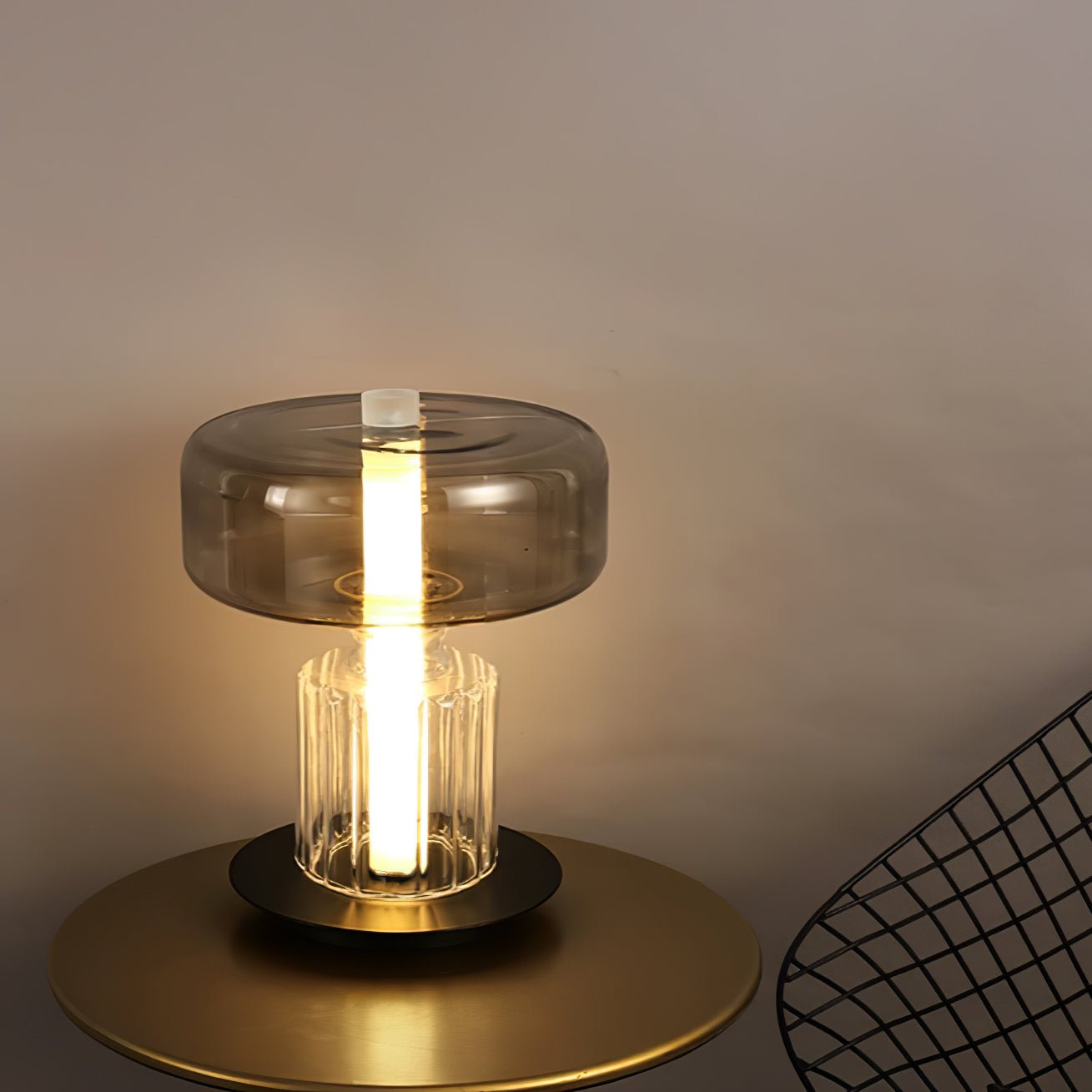 Svora Modern Glass Table Lamp-Neutral Decor