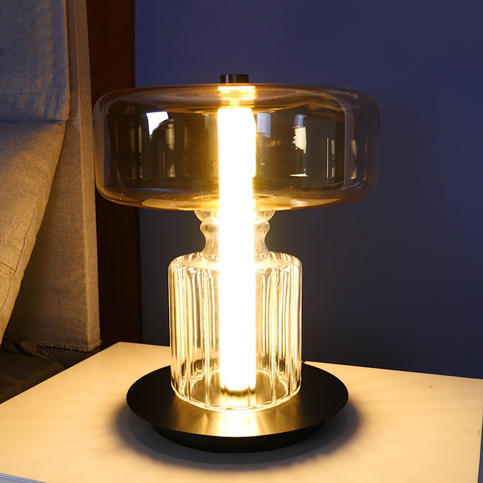 Svora Modern Glass Table Lamp-Neutral Decor