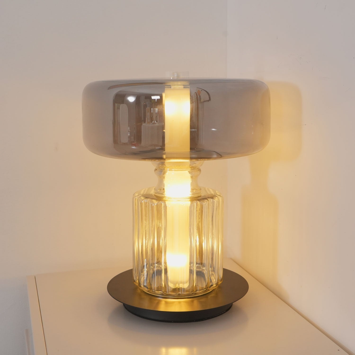 Svora Modern Glass Table Lamp-Neutral Decor