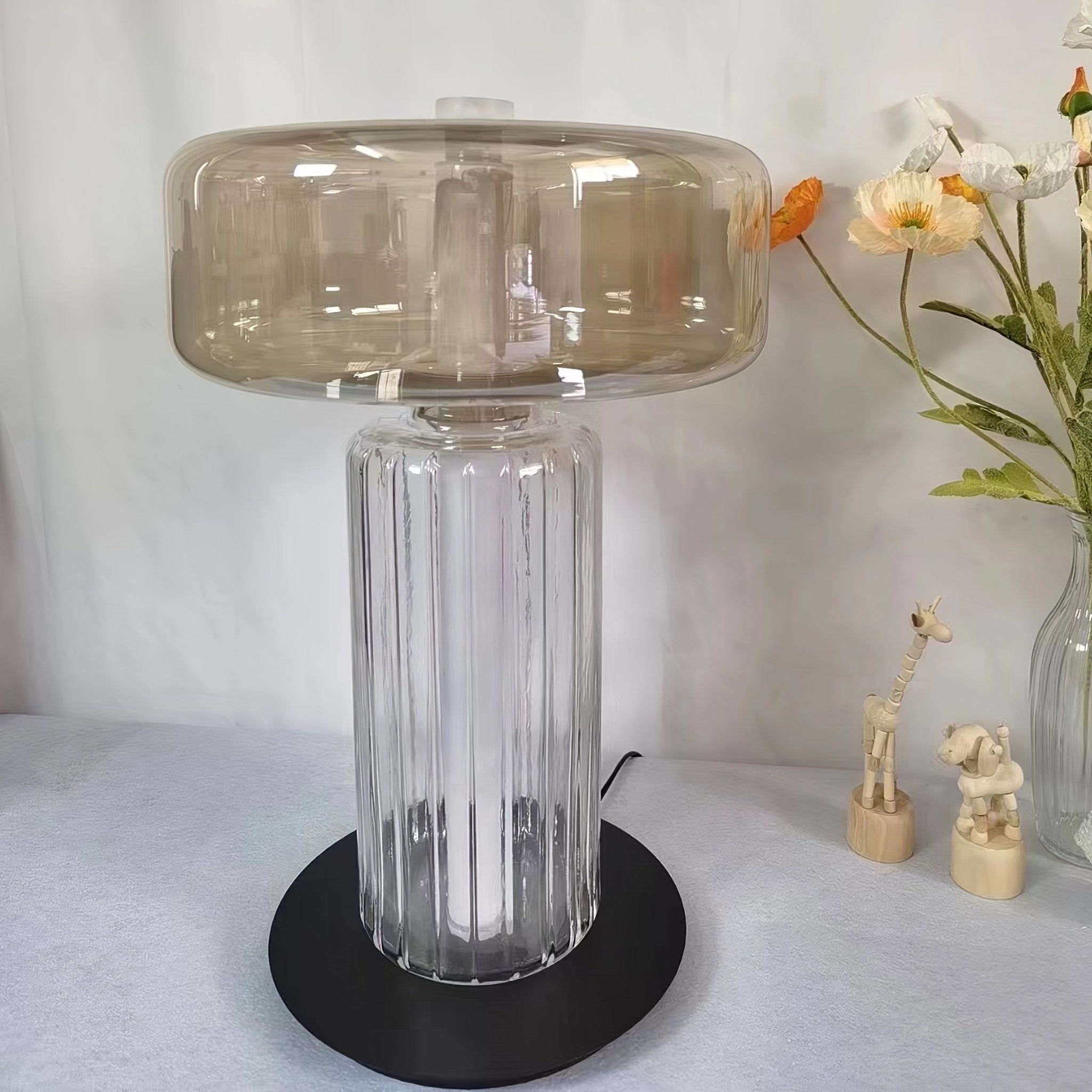 Svora Modern Glass Table Lamp-Neutral Decor