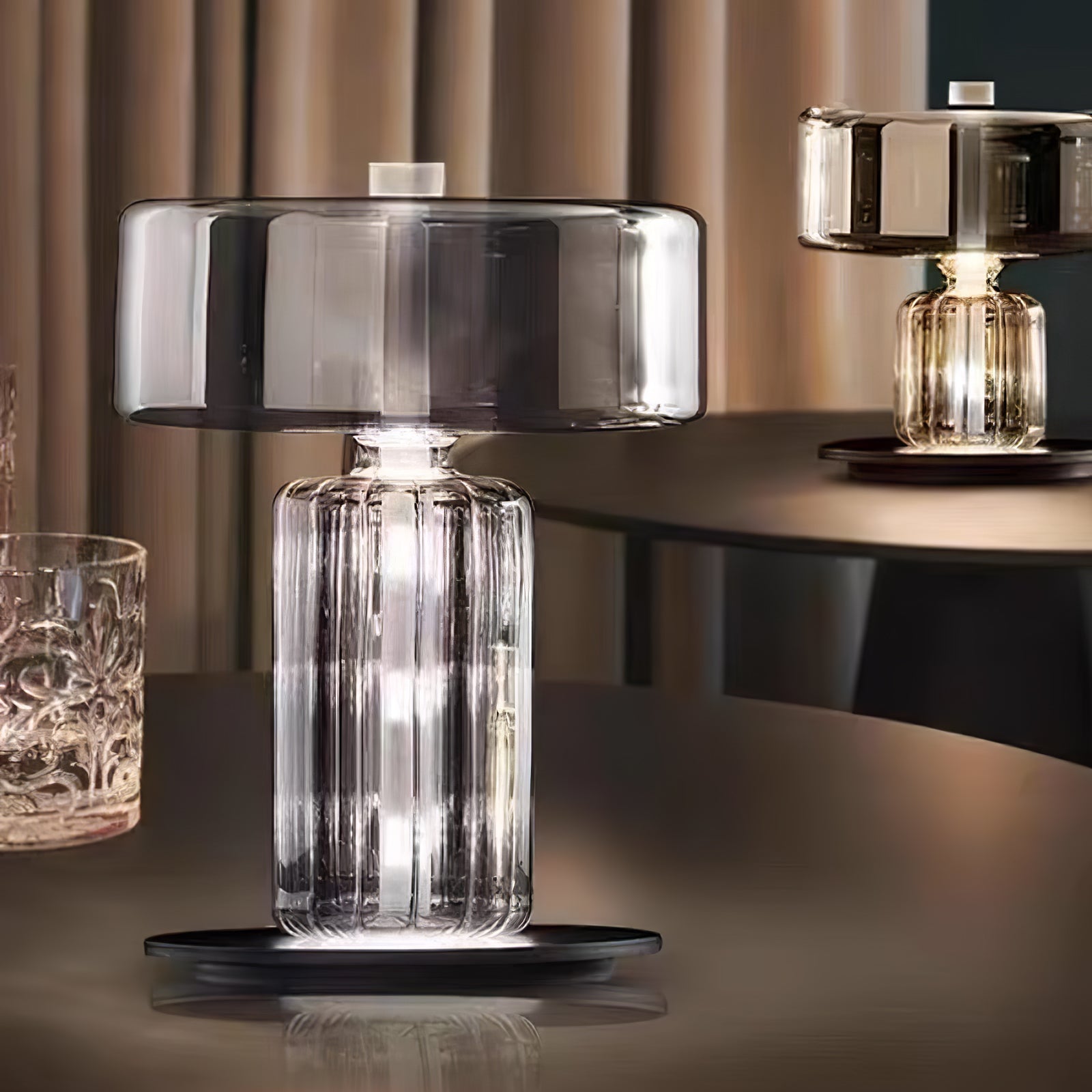 Svora Modern Glass Table Lamp-Neutral Decor