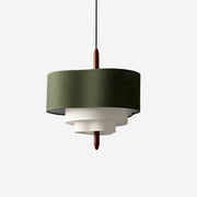 Greta Green Fabric Pendant Lamp-Neutral Decor