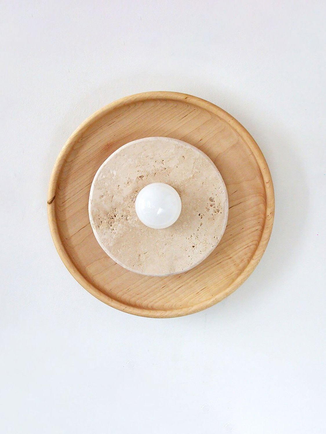 Rapolano Travertine Wall Sconce-Neutral Decor