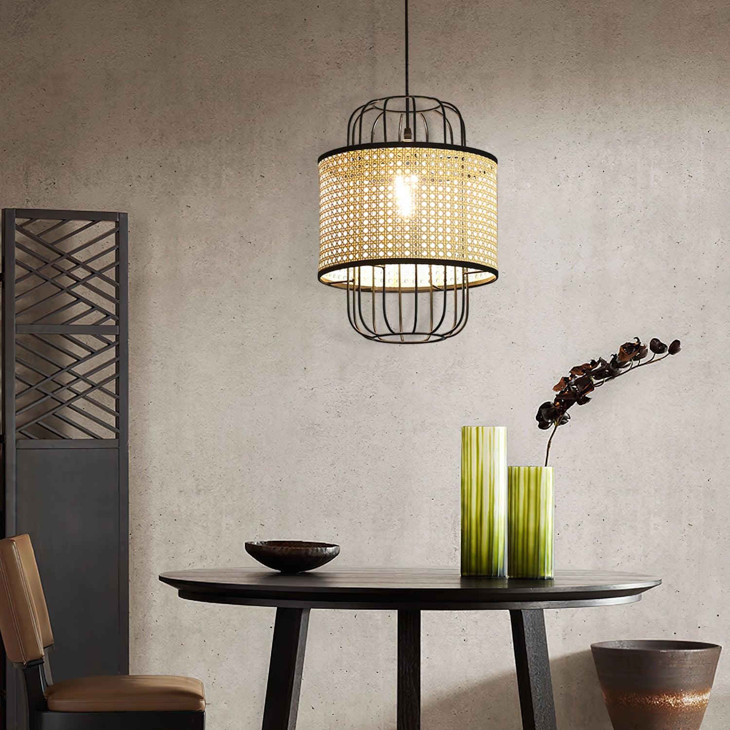 Lven Premium Art Rattan Pendant Lamp-Neutral Decor