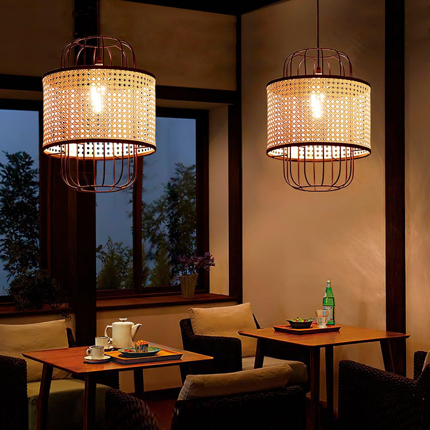 Lven Premium Art Rattan Pendant Lamp-Neutral Decor